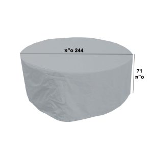 כיסוי לשולחן עגול 244 סמ