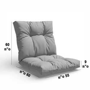 ריפוד לכסא קפיטונז' פרימיום 55/60/60 אפור